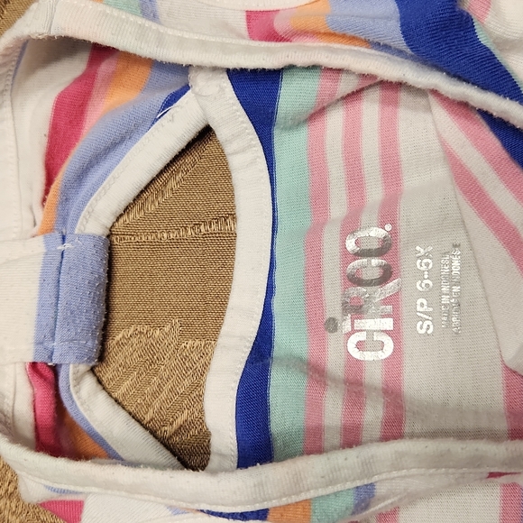 SUMMER DRESS Cat & Jack Comfy Striped Summer Tank Dress S/P  6 - 6x - Picture 2 of 5